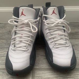 Nike Air Jordan 12 Retro GS White Dark Grey